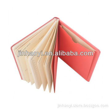 2016 New design lovely promotion custom size leather cover note book